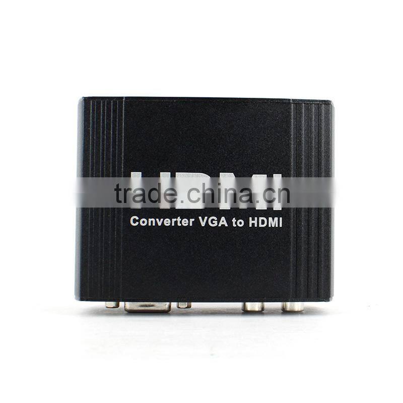 VGA to HDMI converter VGA+R/L Audio to HDMI converter Box upscalling 1080P&3D