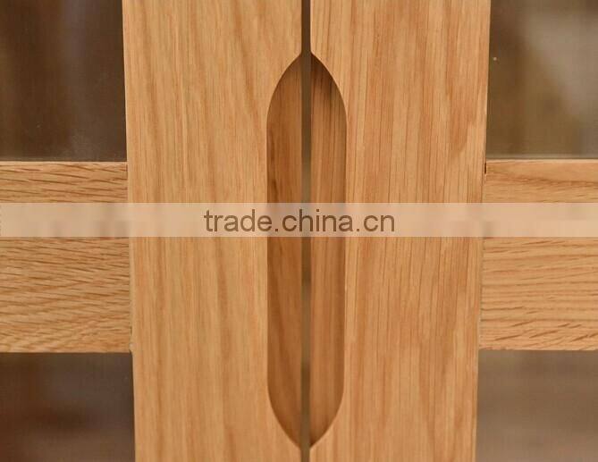 Y-1544 French Style Furniture Bookcase Wooden Filling Cabinets with Glass Doors