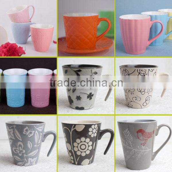 hot selling hand painting mug, handmade design mug