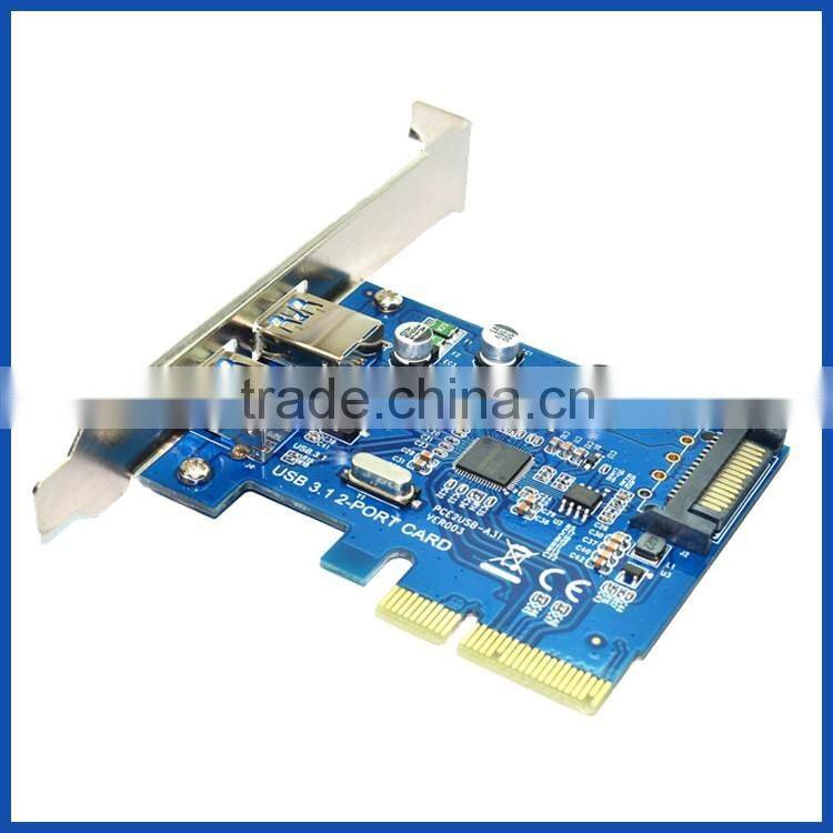 USB 3.1 Gen 2 (10 Gbps) 2-Port Type-A PCI Express (PCIe) x4 Host Adapter Card - Dual USB3.1 10Gbps Type A Ports - Support UASP