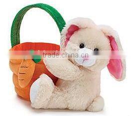 easter duck basket /plush duck basket /wholesale plush easter duck basket