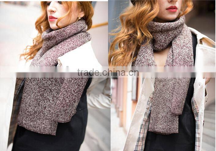 New Design Winter Unisex Women Men Fashion Wool Knitted Scarf
