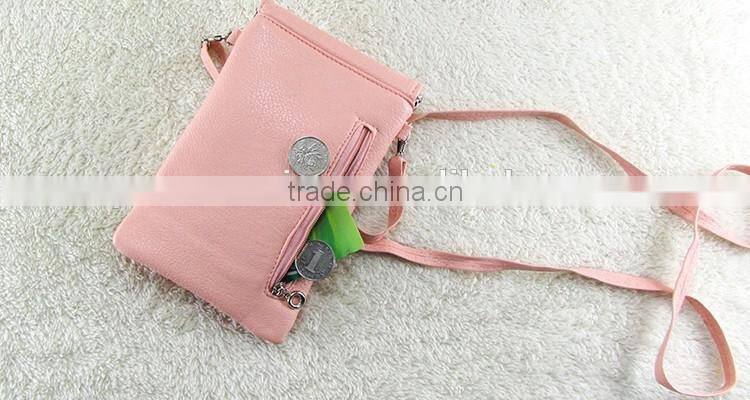 Wholesale pu lovely cartoon girl mini crossbody cell phone bag