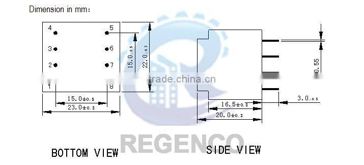 Encapsulated Transformers EE20/10 0.5VA