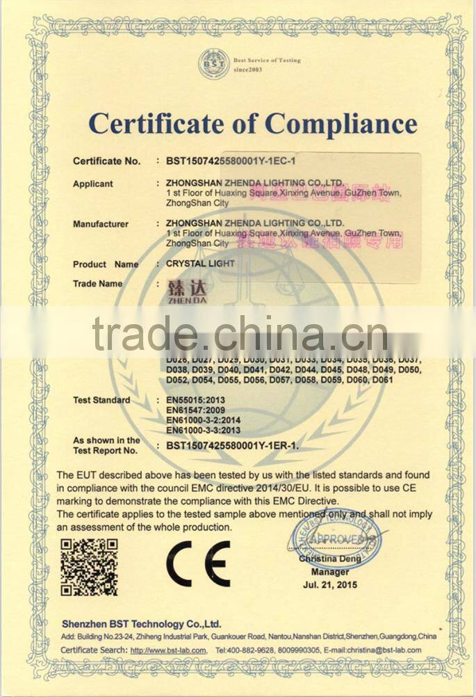 crystal chandelier lighting crystal ceiling decoration