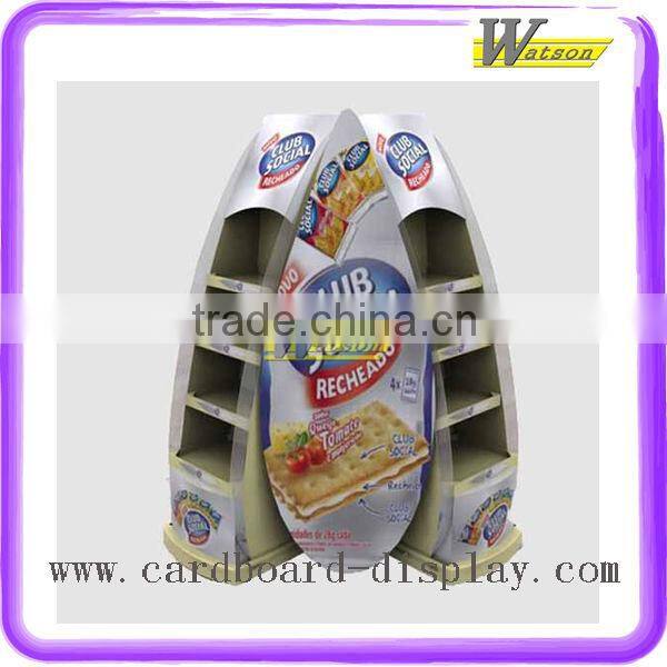 Hot Sale Floor Corrugated Paper Book Display Stand