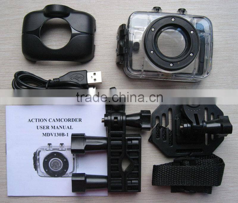 HD 720P underwater digital cameras sports mini hd dv