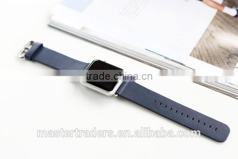 Original Rock 38MM Buckle Genuine Leather Watch Band Wrist Strap With 12 Holes For Apple Watch MT-3510