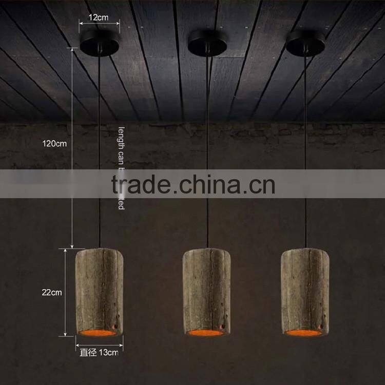 Modern vintage industrial personality cement pendant light in home design