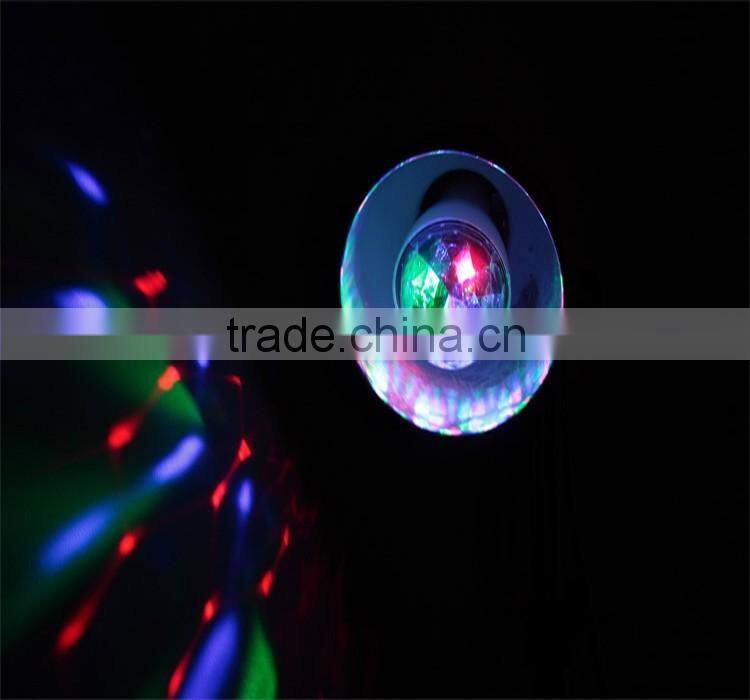 Rotating Disco Ball 360 Degree LED Disco Stage Light home Party Bulb and Disco Lighting with Star Shower Effects