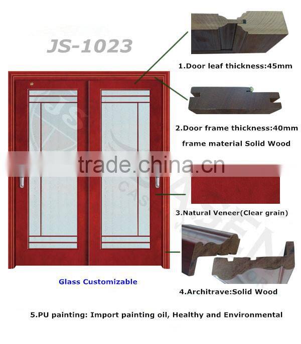 sliding glass wooden door