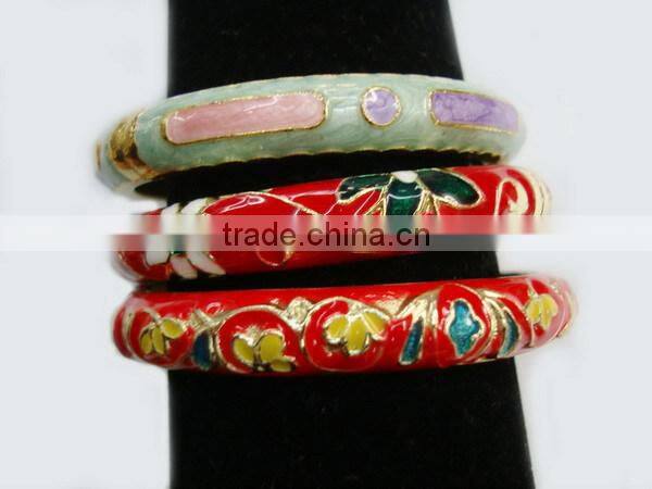 Vintage Style Multi Colored Epoxy Bangle