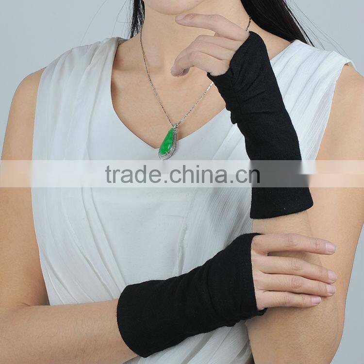 knitted wool fingerless gloves for adults