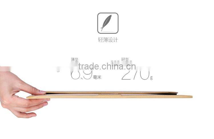 Shining series high quality PU leather sleeve case for iPad Pro 12.9 inch with stand function