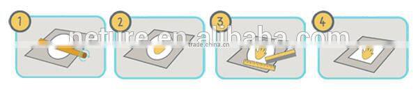 2016 Wholesale baby handprint footprint kit in 1st year frame