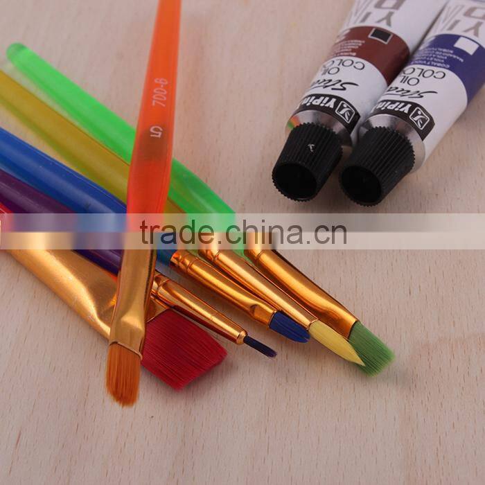 6 Pieces Wholesale Professional Nylon Artist Painting Brush Manufacturer