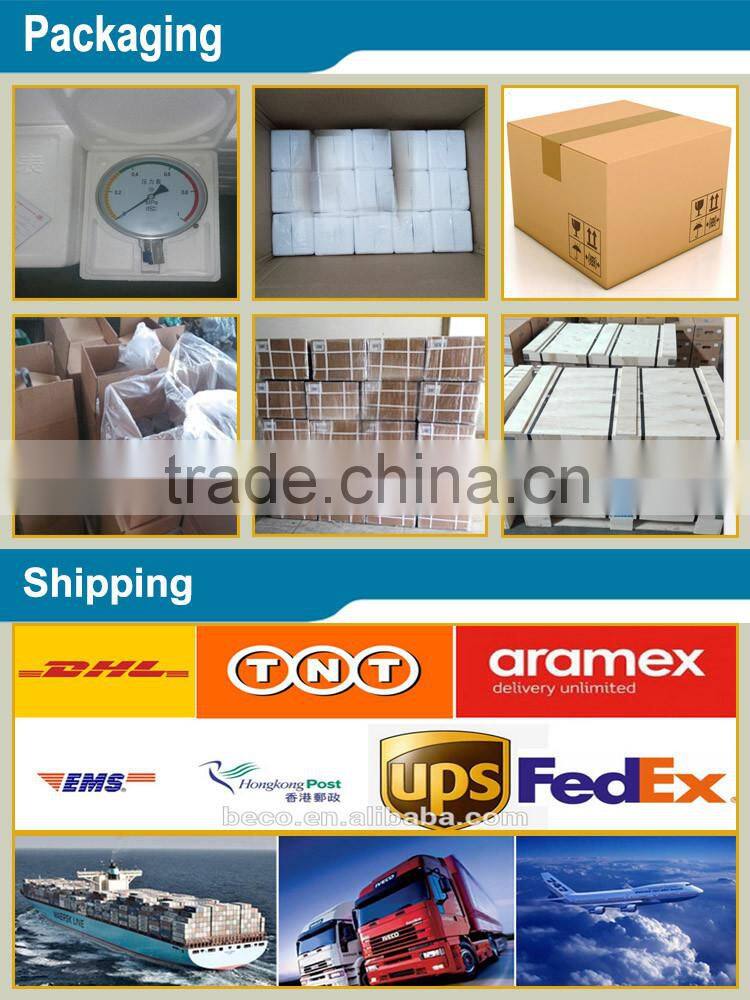 chrome plated case bottom connection bimetal thermometer