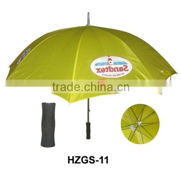 Double rib golf umbrella with logo