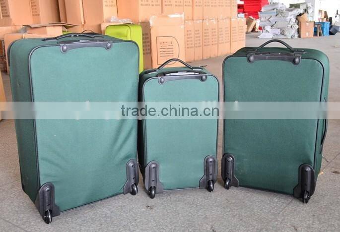 stock 3pcs wheeled luggage set closeout 3pcs wheeled baggage set
