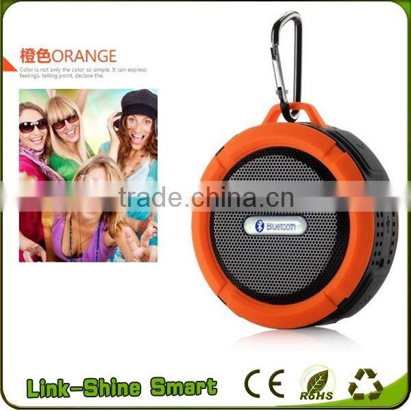 Portable mini bluetooth shower speaker with built-in Mic