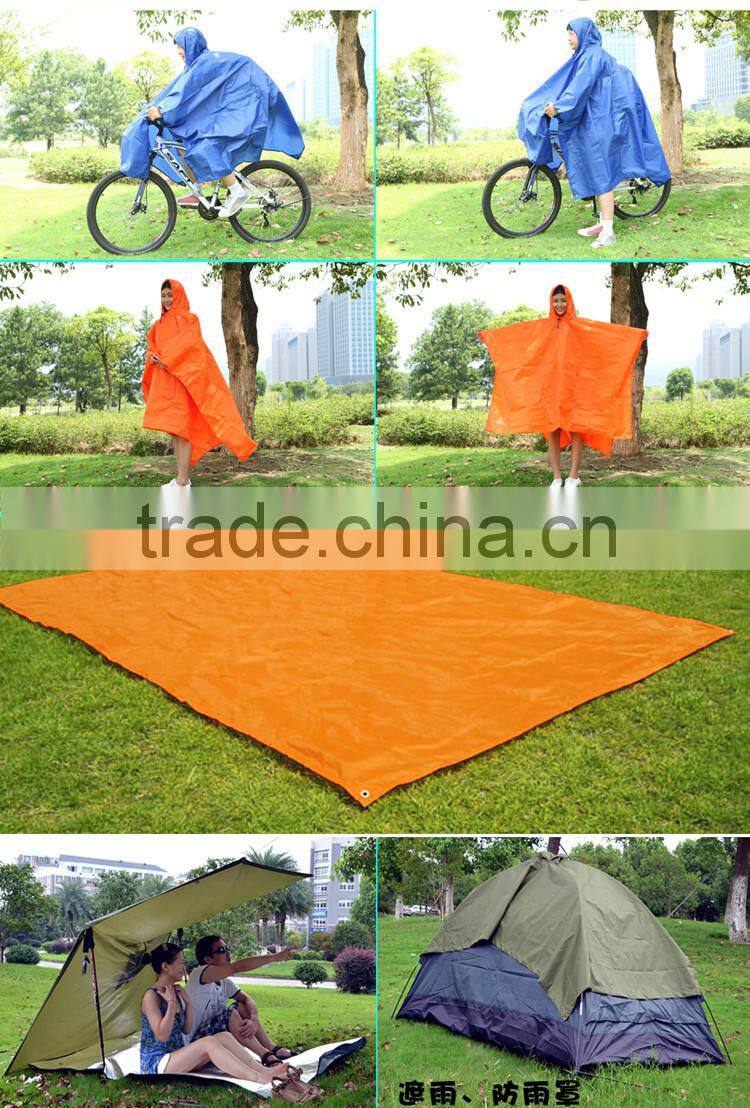 outdoor multifunctional camping raincoat, rain poncho, rainwear