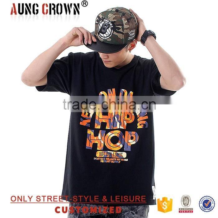 Wholesale O Neck Top Quality Customized Boys Printed T Shirts Short Sleeve Cotton