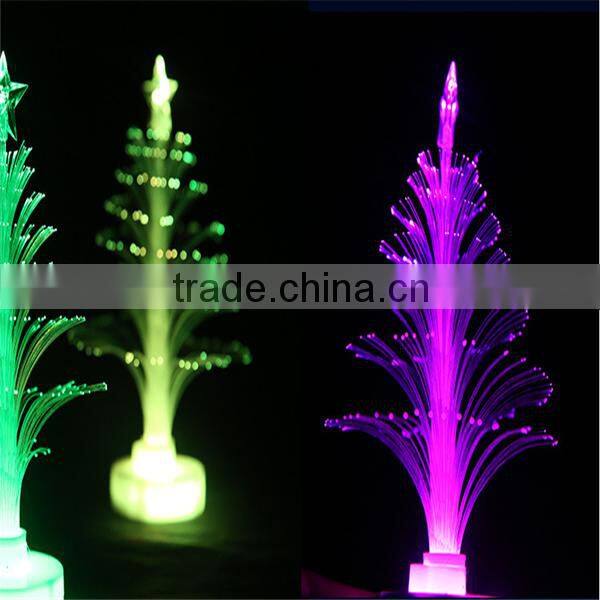 Wholesale fiber optic colorful tree mini christmas led tree