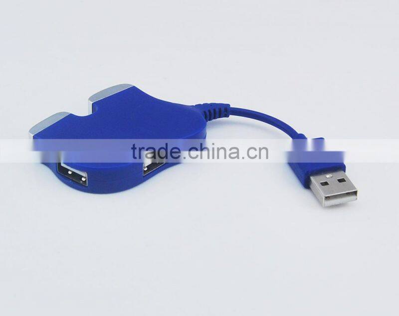2015 Animal shape 4 port mini usb hub usb 2.0 /3.0 hub