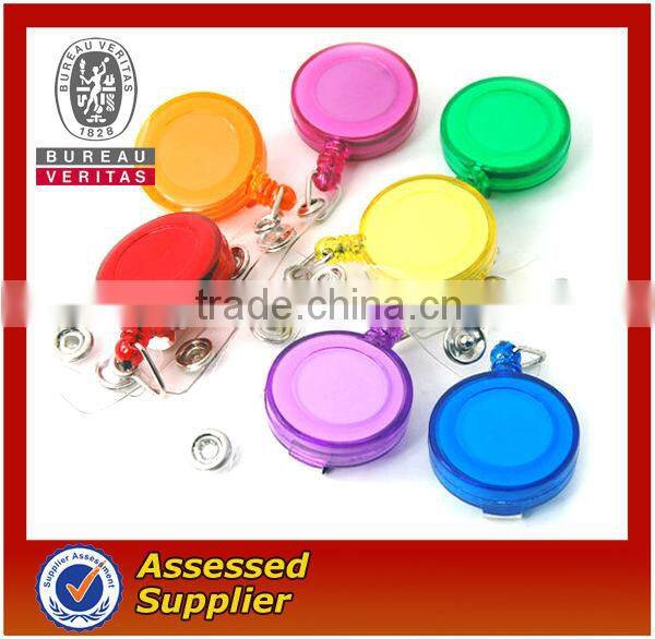 round shape retractable badge holder for sale