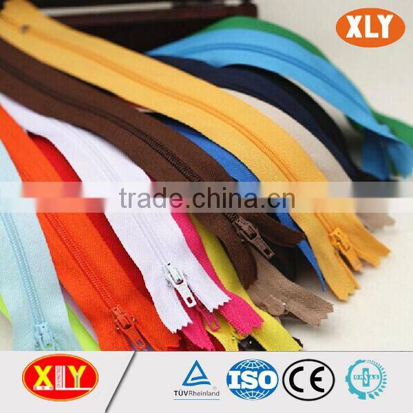 high quality heavy duty YKK/pantone color long chain nylon zipper