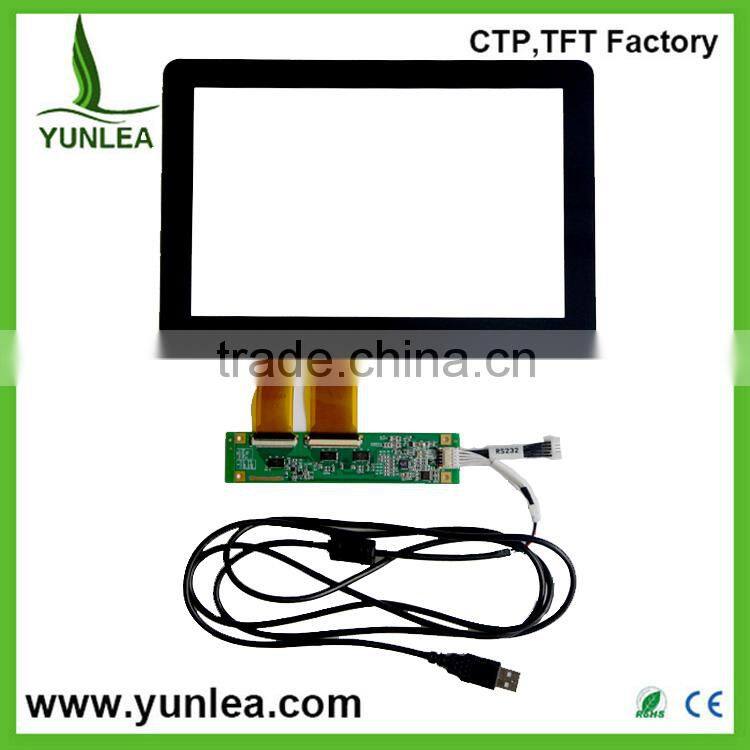 With EETI IC capacitive touch screen overlay kit 10.1 usb