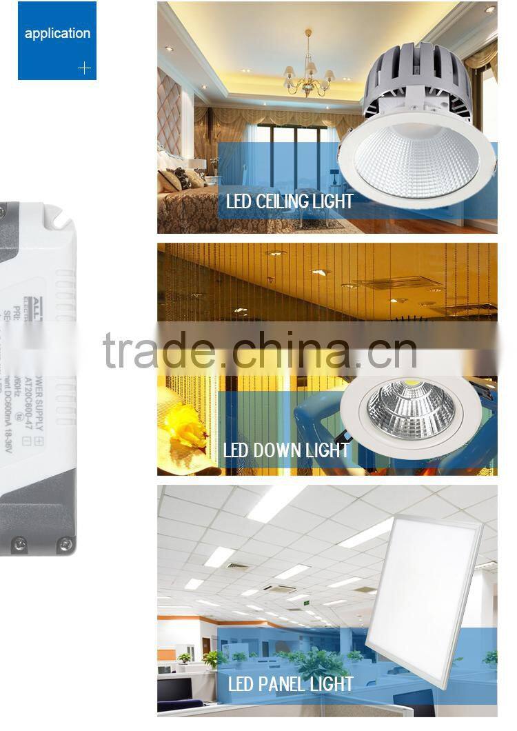 High efficiency constant current 300mA 18w led power supply