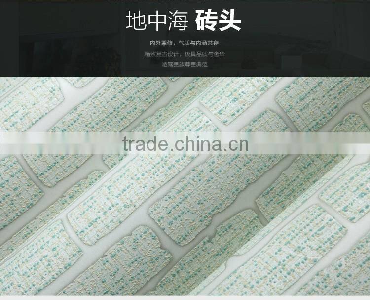 latest 3d brick design decorative wallpaper for restaurant