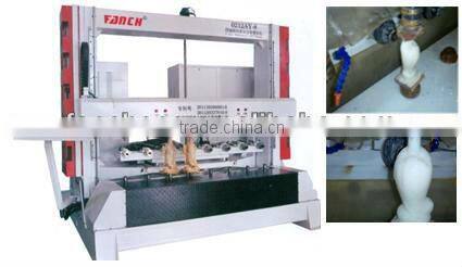 Multi-heads stone columns engraving machine /four-axis linkage/8 spindles/AC servo/4th control system