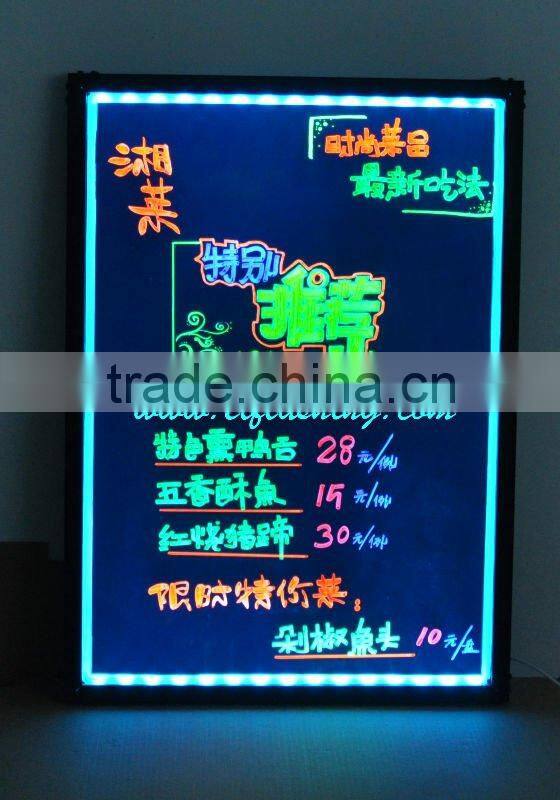 Holders for LED advertising writing board