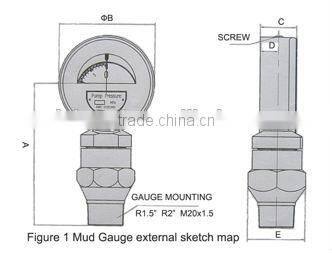 Mud Pump Pressure Gauge