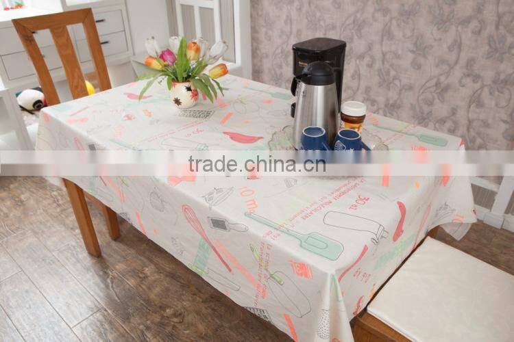 Table cloth in kitchenware oilcloth , custom table cloth, restaurant table decoration