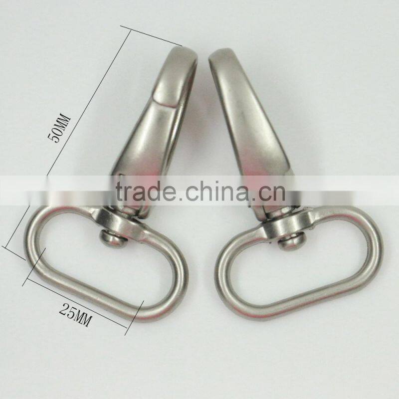 Wholesale metal silver different size bag snap hook bag belt hook