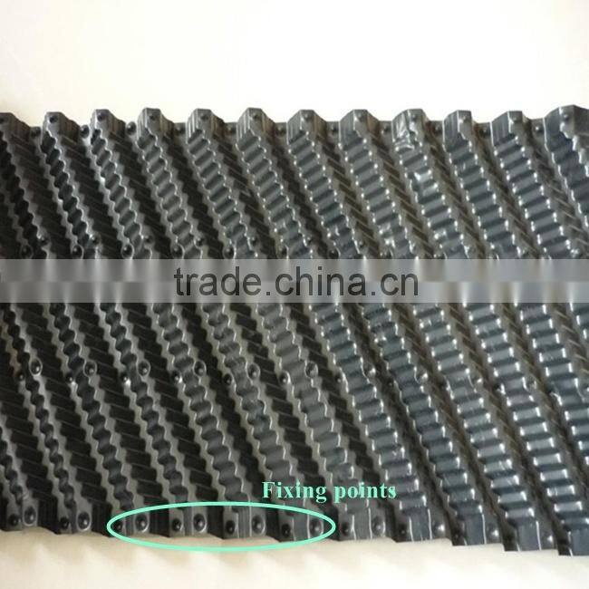 Counter Flow Cooling Tower Pack Fill,Cross Fluted Infill Media 19mm pitch