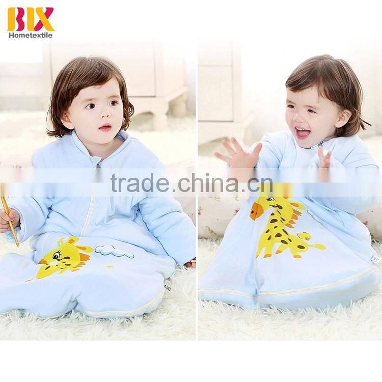 100% cotton super soft printed winter baby sleeping bag