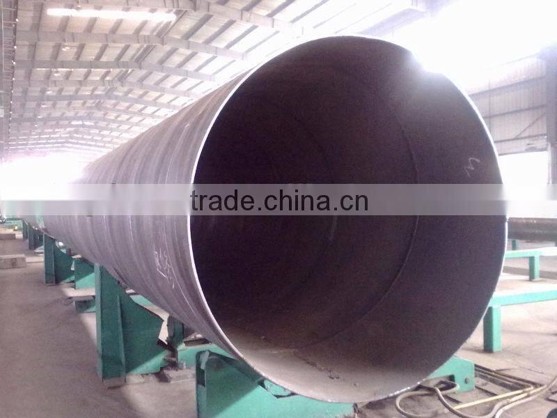 3PE 3PP FBE black varnished coating large size spiral welded steel pipe make in china