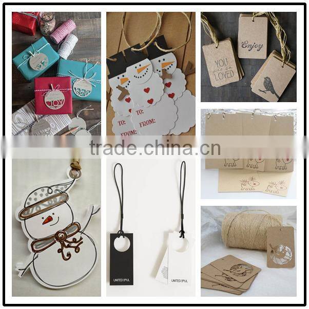 Custom Christmas clothing hang tags wholesale price