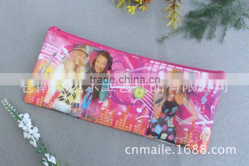 The creative pen bag Zipper stationery bags cartoon stationery bag, PVC bag ,cartoon stationery bag,Zipper stationery bags