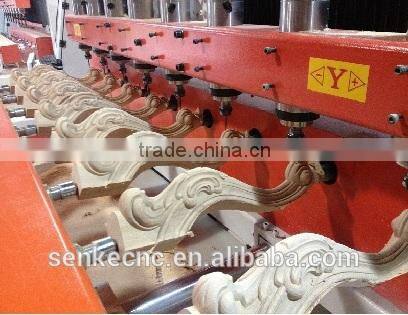 Best sale multi heads 4 axis rotary device machine cnc router with rotary fixture china