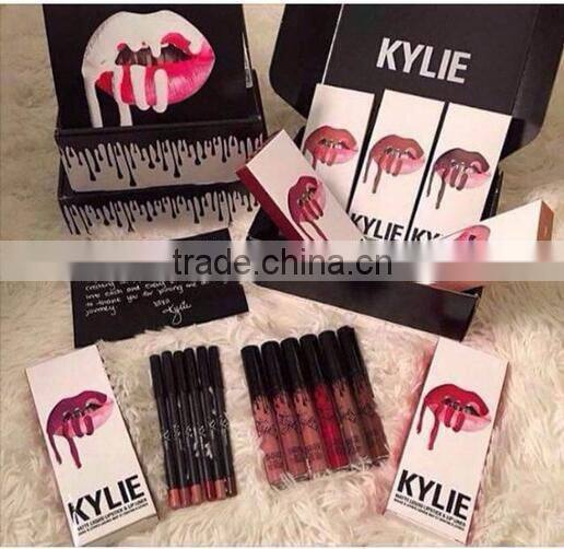 2016 new arrived High quality Kylie jenner Lip Kit lip gloss liquid lipstick matte 8 colors in stock