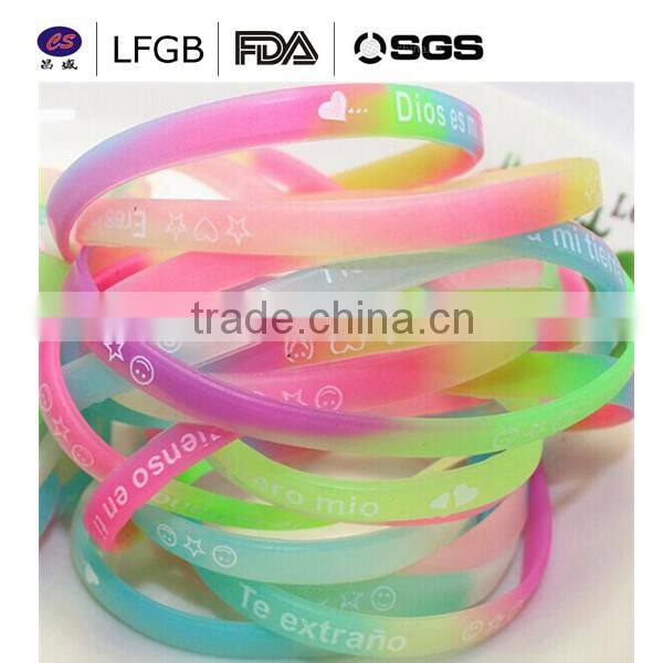 factory directly sell cheap valentine silicone bracelet /cheap custom silicone bracelets
