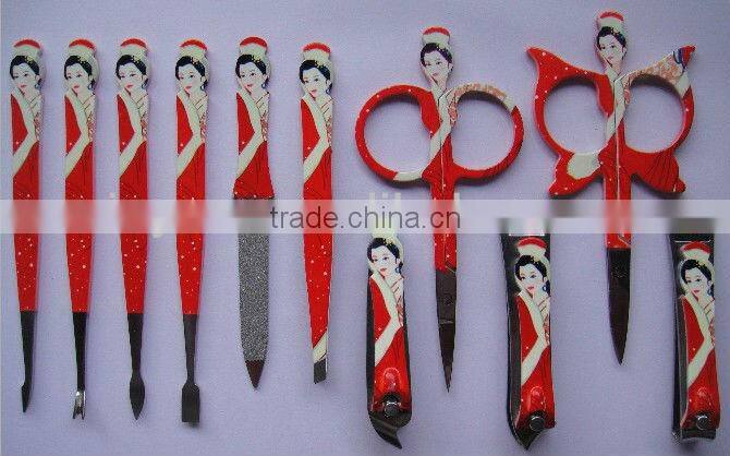 10pcs nail kit, nail file, nail piles