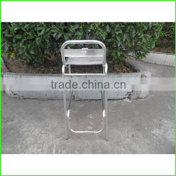 Stackable aluminum bar chair