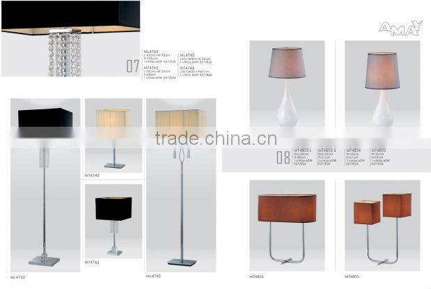 contemporary wrought iron floor lamp for hotel decoration