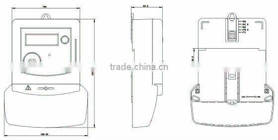 Three Phase watt-hour meter Prepaid
